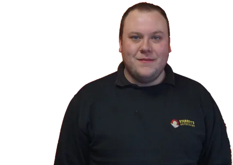 Aaron Sterrett, Mechanic at Sterrett's Auto Centre